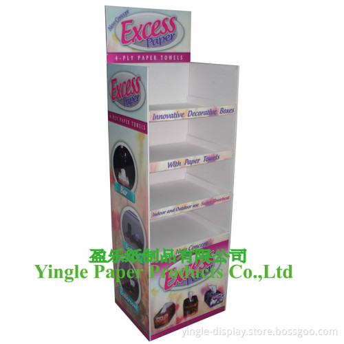 Tissues Floor Display, Pop Display for Daily Comsumption Proudcts (FD-038YL)